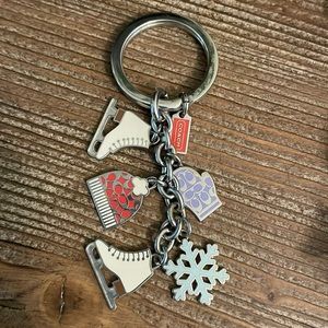 COACH Ice Skate Winter Keychain